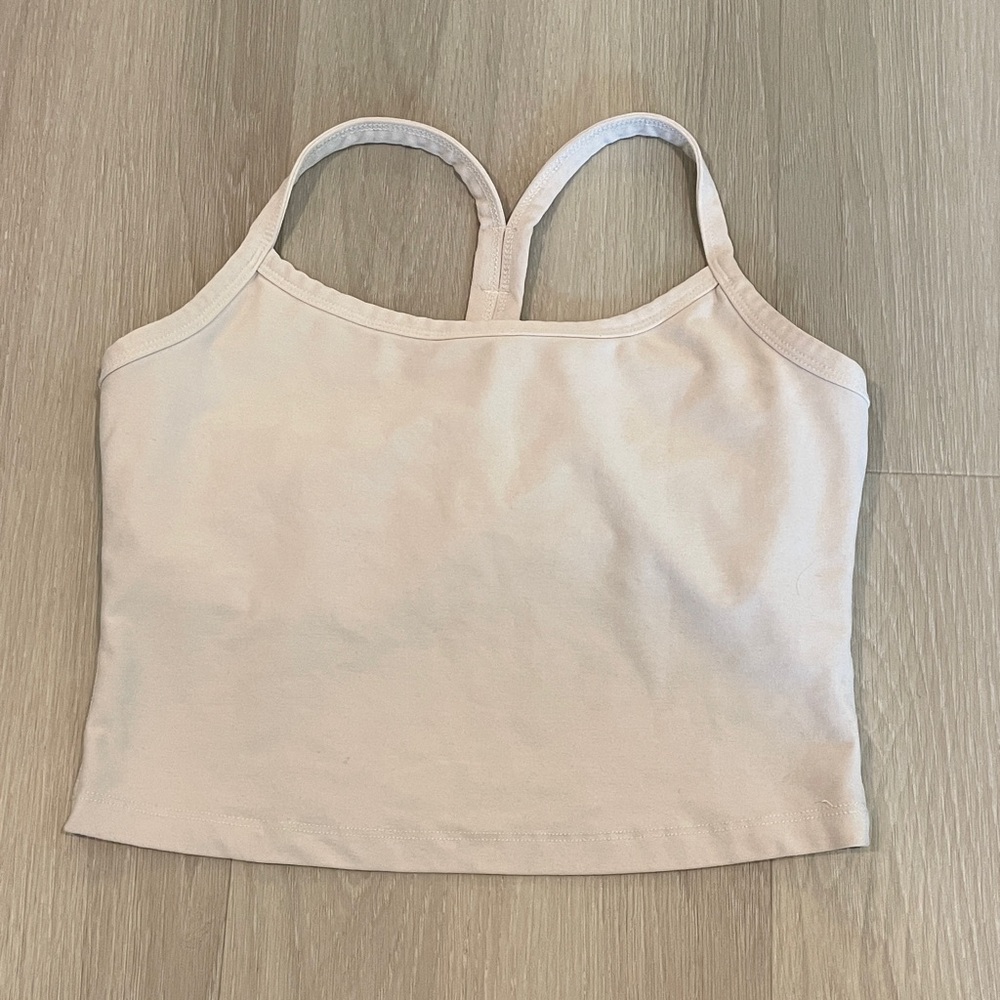 Beyond Yoga Spacedye Slim Racerback Cropped Tank - Cloud White/S